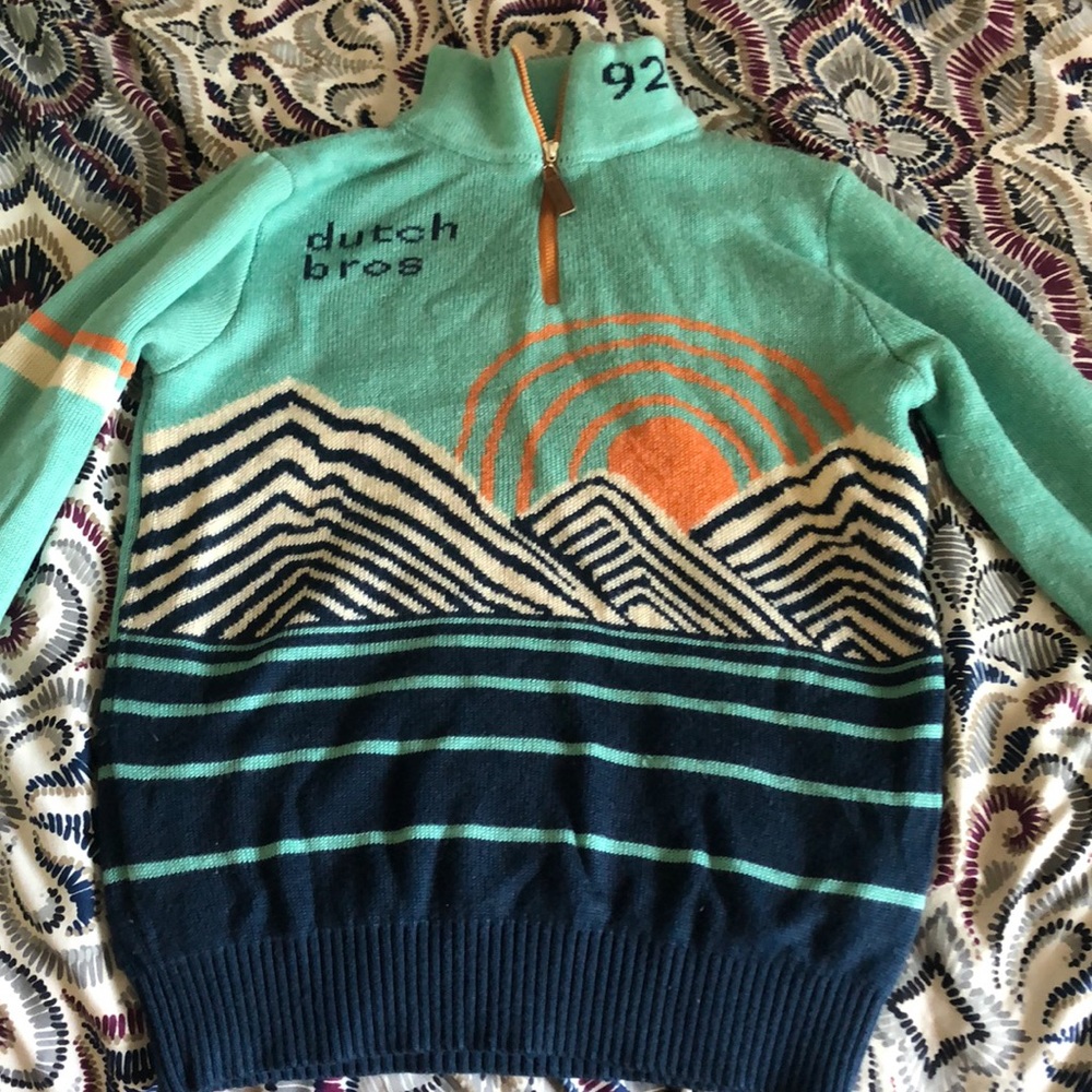 dutch bro’s long sleeve zip up sweater